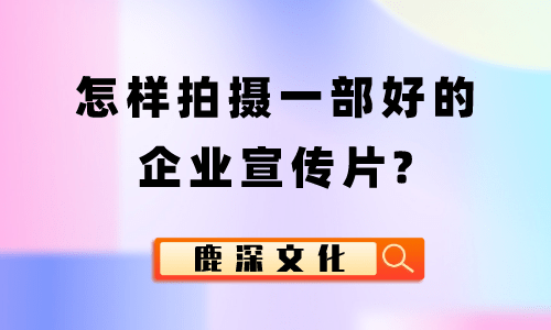 上海企業(yè)宣傳片拍攝服務(wù)方案公示時間
